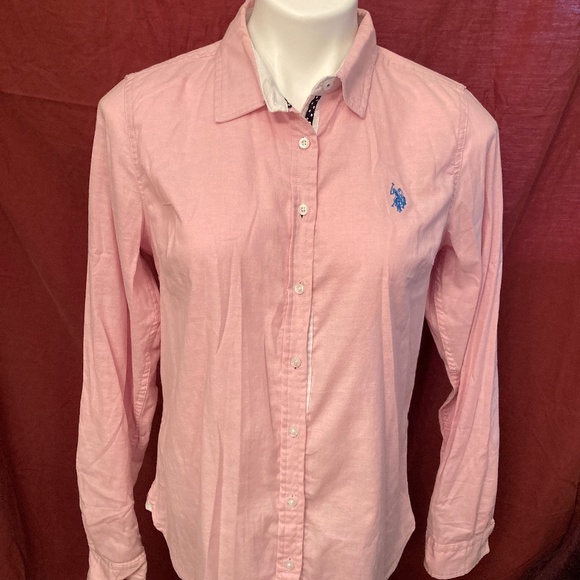 LAST CHANCE! American Polo Association Pink Button-Down Shirt - Picture 1 of 7